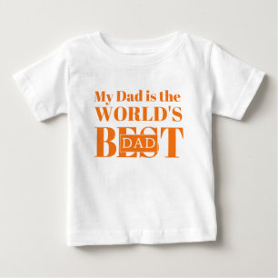Mein Papa ist der beste Papa der Welt Baby T-shirt
