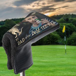 Mein Papa ist der beste Tee Rex Kinder Foto Golf Headcover