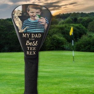 Mein Papa ist der beste Tee Rex Kinder Foto Golf Headcover