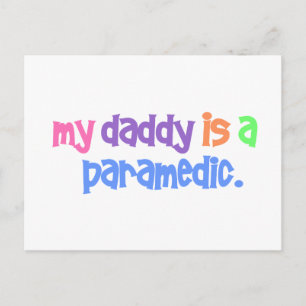 Mein Papa ist ein Paramediker (Pastel) Postkarte