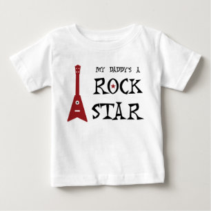 Mein Papa ist ein Rockstar! Baby T-shirt