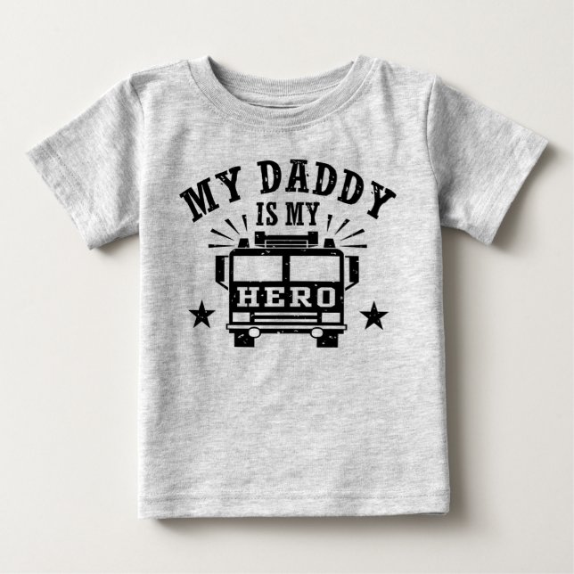 Mein Papa ist mein Held Baby T-shirt (Vorderseite)