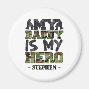 Mein Papa ist mein Held - Camouflage Letters Magnet