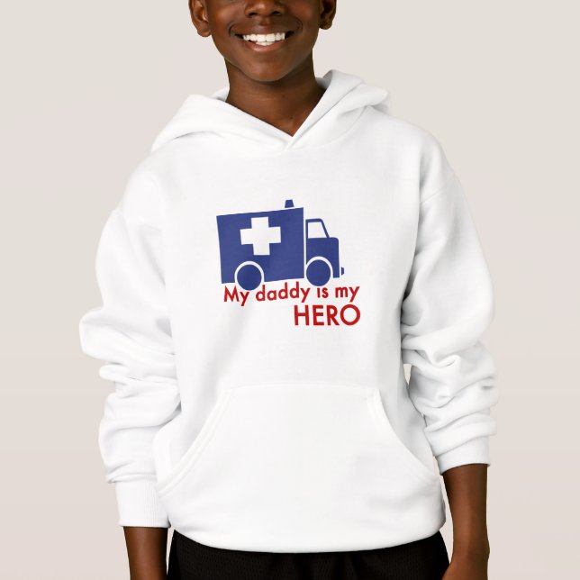 Mein Papa ist mein Held Hoodie (Vorderseite)