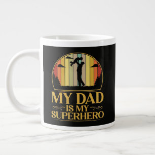 Mein Papa ist mein Superheld Jumbo-Tasse