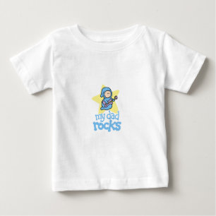 Mein Papa ist super - Baby mit Gitarre T-shirt