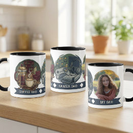 Mein Papa Kaffee und Gamer | Vatertagsfoto Tasse