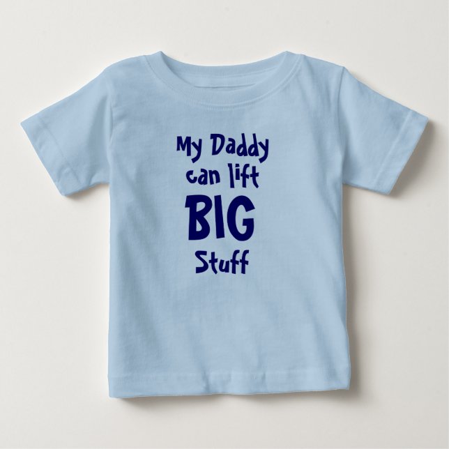 Mein Papa, kann heben, BIG, Stuhl Baby T-shirt (Vorderseite)