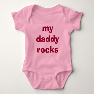 Mein Papa Steine für kleines Mädchen i Baby Strampler