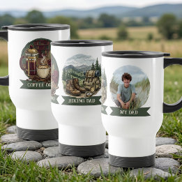 Mein Papa Wandern und Kaffee | Vatertagsfoto Reisebecher