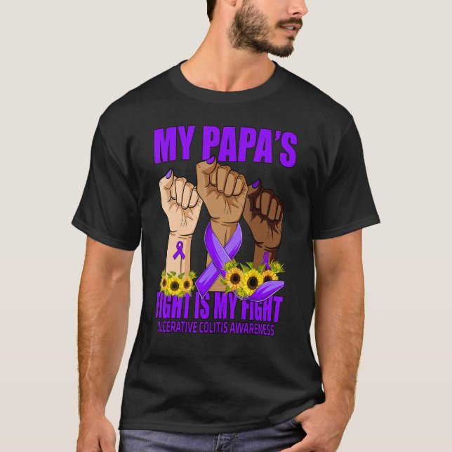 Mein Papa's Kampf ist mein Kampf gegen die ulzerat T-Shirt (Vorderseite)