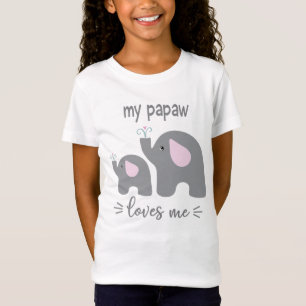 Mein Papaw Lieben Ich - Elefantes Shirt für Kinder