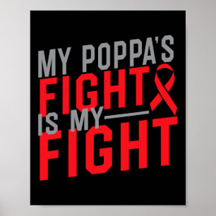 Mein Pappas Kampf ist mein Kampf Blutkrebs-Bewusst Poster