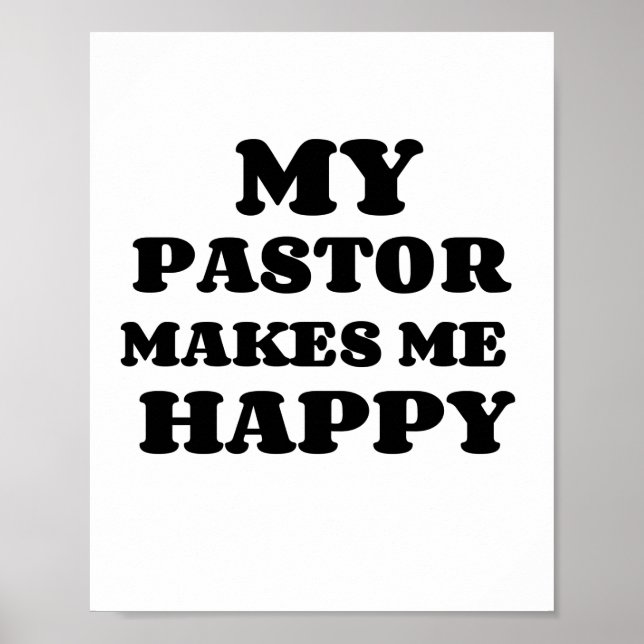 MEIN PASTOR MACHT MICH GLÜCKLICH POSTER (Vorne)