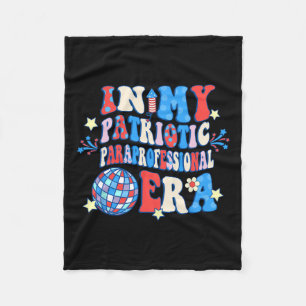 Mein Patriotic Paraprofessional Era Happy 4. Juli Fleecedecke