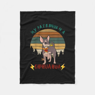 Mein Patronus ist ein Chihuahua Funny Gift Hund Lo Fleecedecke