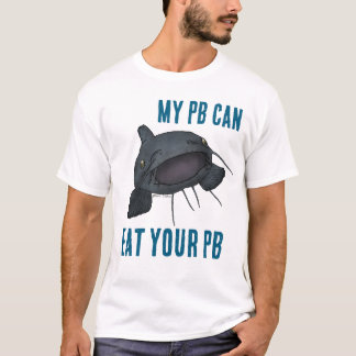 „MEIN PB KANN DEIN PB FRISSEN“ Blaues Wels-Shirt T-Shirt