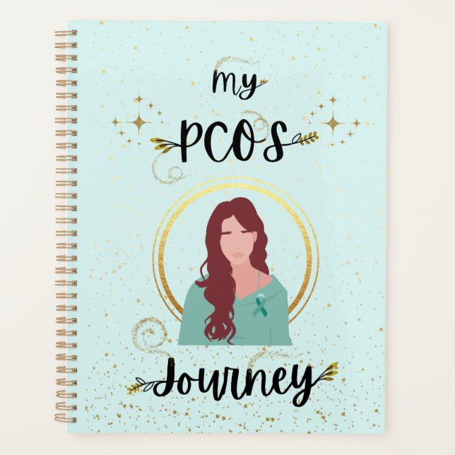Mein PCOS Journey Polyzystisches Ovarialsyndrom Aq Planer (Vorderseite)