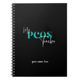 Mein PCOS Tracker Black Polycystic Ovarian Syndrom Notizblock