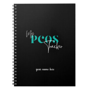 Mein PCOS Tracker Black Polycystic Ovarian Syndrom Notizblock