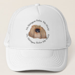 Mein Pekinese beherrscht meine Welt Truckerkappe
