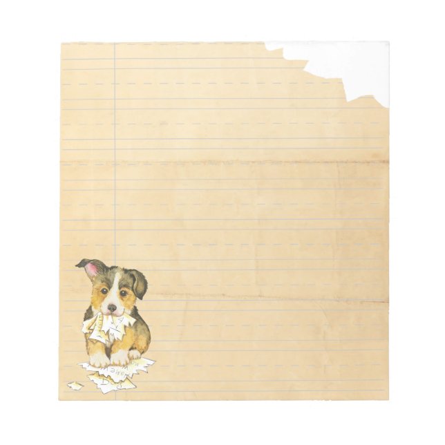 Mein Pembroke Welsh Corgi Ate meine Hausaufgaben Notizblock (Vorderseite)