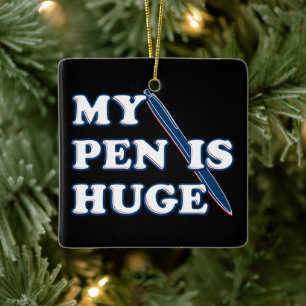 Mein Pen ist ein riesiger, sonniger Offenbarungsve Keramikornament