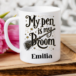 Mein Pen ist mein Individuelle Name Halloween Tass Zweifarbige Tasse