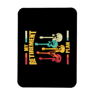Mein Pensionsplan Electric Gitarre Musical String Magnet