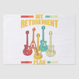 Mein Pensionsplan Electric Gitarre Musical String Seidenpapier
