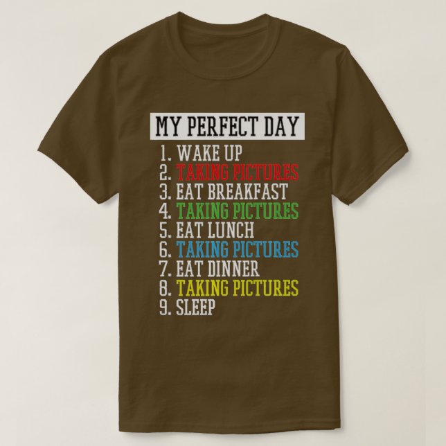 Mein perfekter Tag, Fotograf Premium T-Shirt (Design vorne)