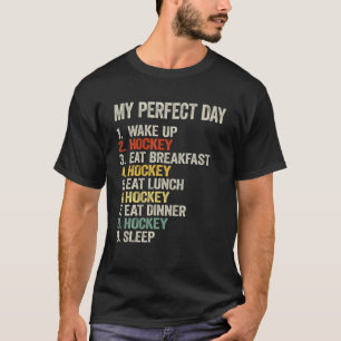 Mein perfekter Tag Hockey Liebe Hockey Men Hockey T-Shirt