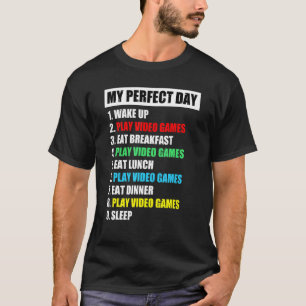 Mein perfektes Videospiel am Tag - Gamer Gaming T-Shirt