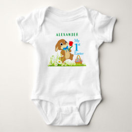 Mein Personalisiert Ostern Osterhase mit Eiern Baby Strampler