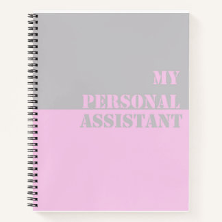 Mein persönlicher Assistent Slogan Spiral Notepad Notizbuch