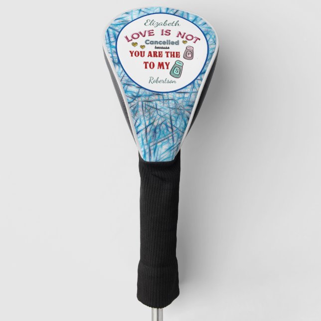 Mein Pfeffer zu deiner Salz-Liebe Golf Headcover (Vorderseite)