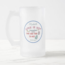Mein Pfeffer zu Ihrer SalzLiebe personalisieren Mattglas Bierglas