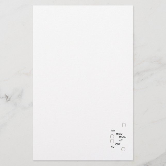 Mein Pferd geht durch mich und meine Leidenschaft Briefpapier (Vorderseite)