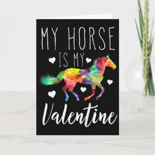 Mein Pferd ist mein Valentins-Pferdereitliebhaber Karte