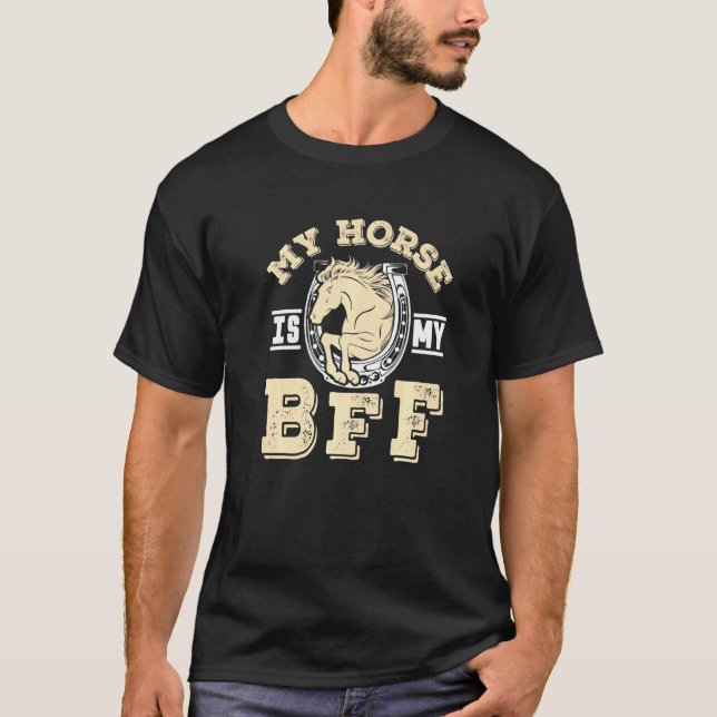 Mein Pferd ist meine Beste Freundin Cool, ich Lieb T-Shirt (Vorderseite)