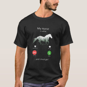 Mein Pferd ruft und ich muss ein sonniges Pferd fa T-Shirt