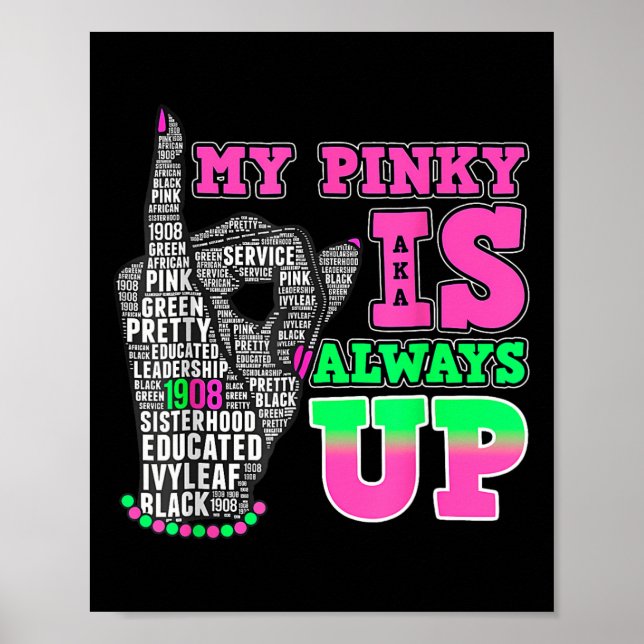 Mein Pinky ist immer oben Aka Black History Monat  Poster (Vorne)