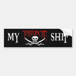 MEIN PIRATEN-SCHIFFS-AUTOAUFKLEBER AUTOAUFKLEBER