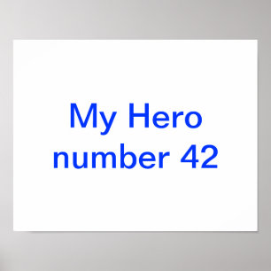 Mein Plakat Held Jackie Robinson