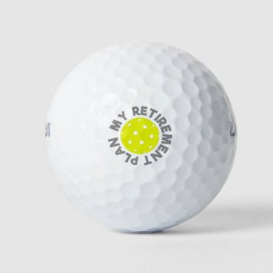 Mein Plan für die Pensionierung Pickleball-Design Golfball