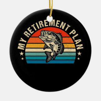 Mein Plan zur Ruhestandsregelung für Fische Spaß Keramik Ornament