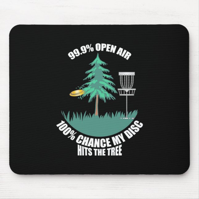 Mein Plattengolf trifft die Bäume Mousepad (Vorne)