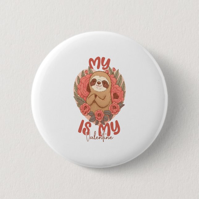 Mein Platz ist mein Valentine Button (Vorderseite)