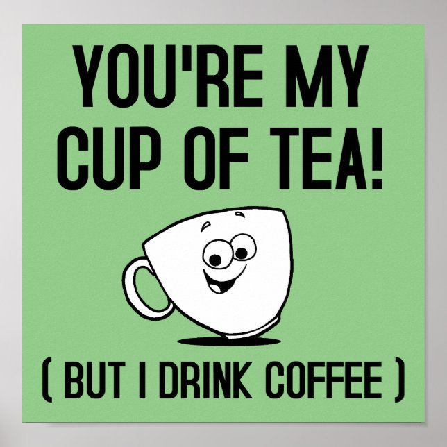 Mein Pokal Teeküche Kaffee Witziges Poster (Vorne)