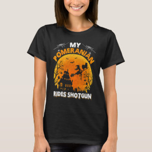 Mein Pomeranian fährt Schrotflinte Pomeranian Hu T-Shirt